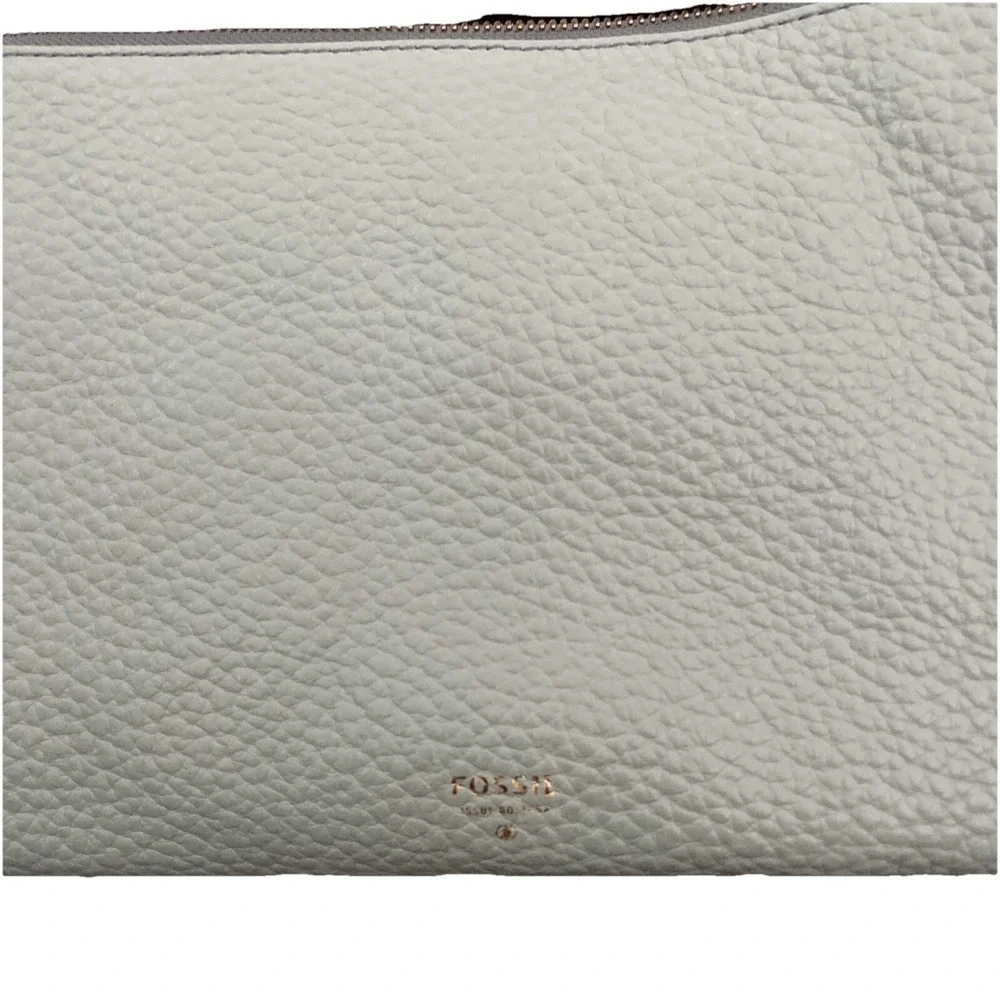 Fossil Sydny Chain Topzip Pastel Green ZB5702314 Leather Shoulder Bag/Clutch EUC